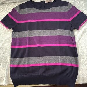 LOFT LIGHTWEIGHT SHORT SLEEVE SWEATER SIZE M